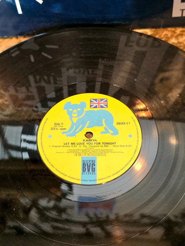 Kariya – Let Me Love You For Tonight Vinyl Record