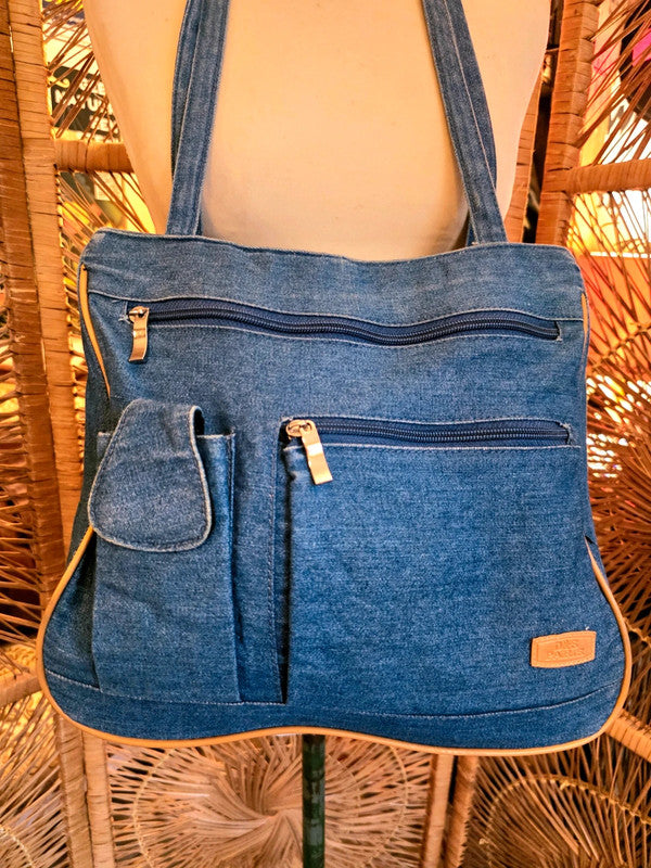 Vintage 90s D&S Paris Denim bag