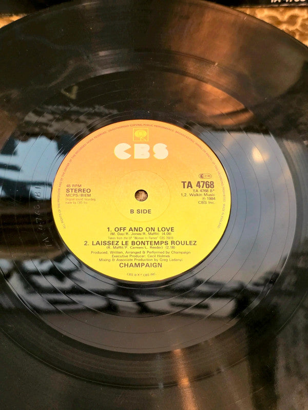 Champaign – Off And On Love Vinyl Record