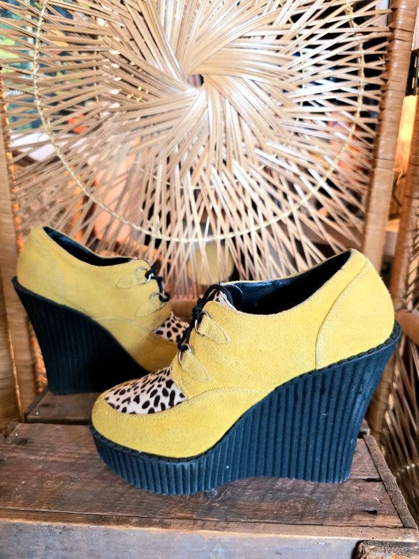 Vintage 90s T.U.K. inc Wedge Platform Creepers