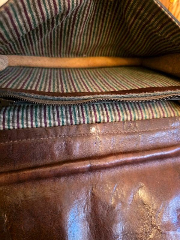 Vintage 1980s Leather Wrist Bag