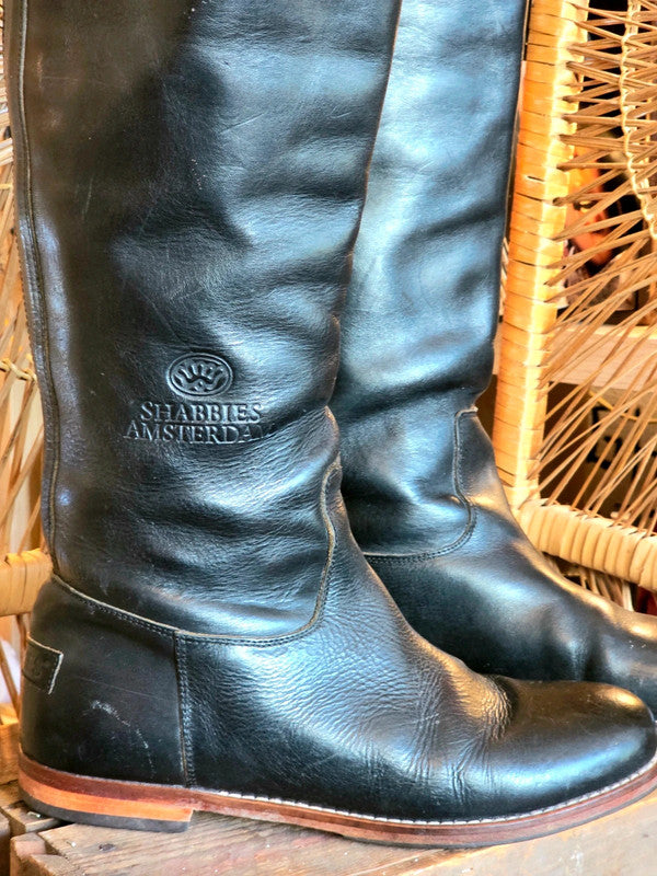 Vintage Shabbies Amsterdam Knee High Leather Boots