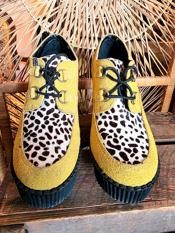 Vintage 90s T.U.K. Creeper Platform Wedge Shoes