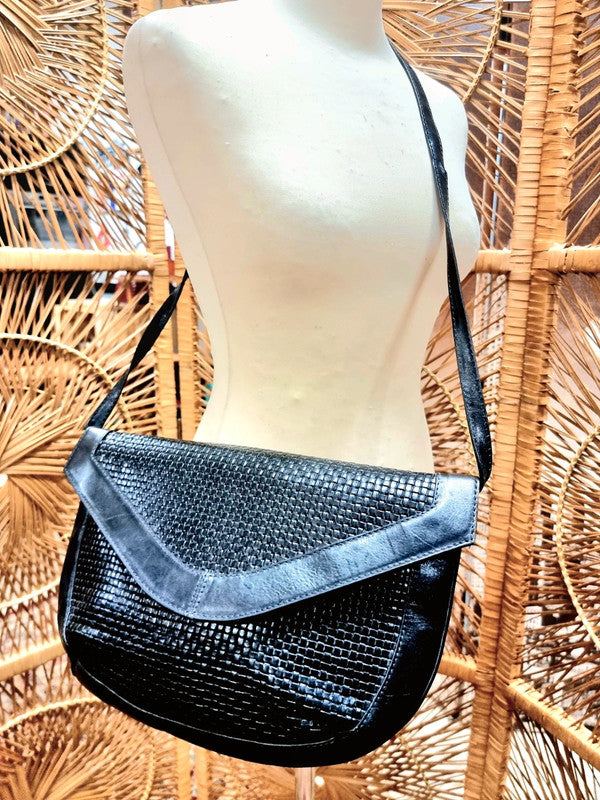 Vintage Leather Shoulder / Clutch Bag