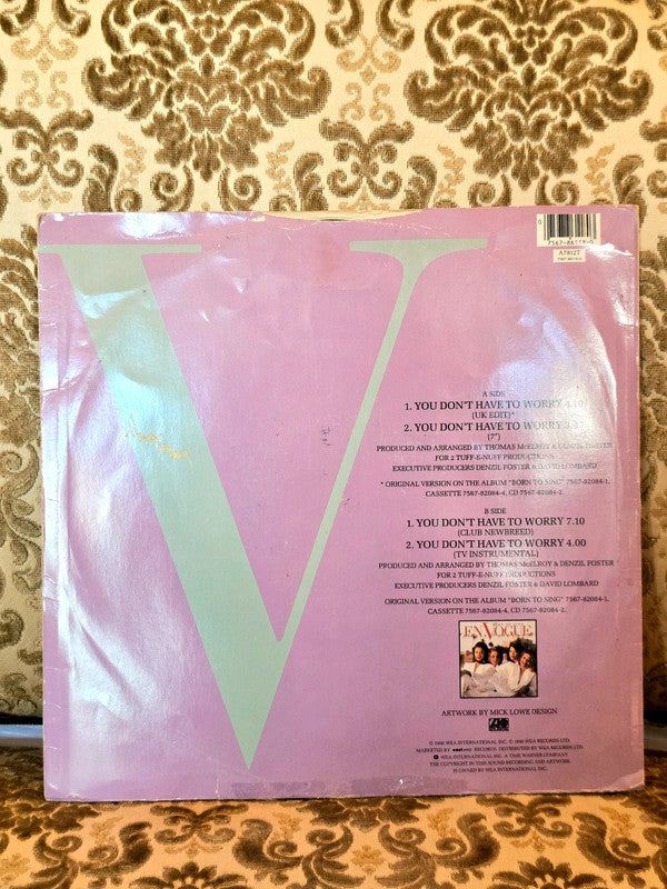 En Vogue – You Don't Have To Worry Vinyl Record