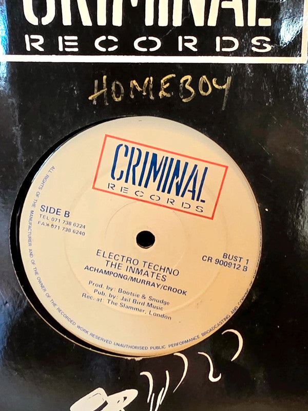 Chellé/The Inmates–Don't Let It Go To Your Head / Electro Techno Vinyl Record