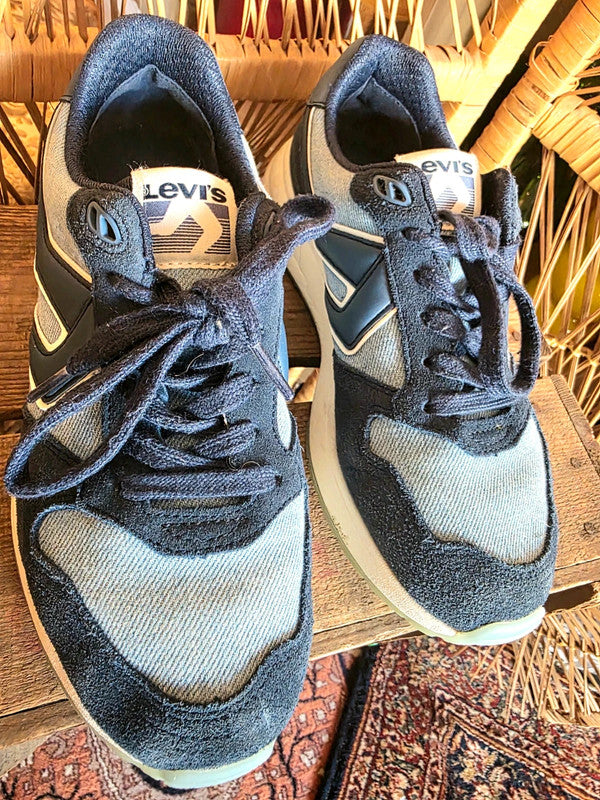 Retro Levi's Charge Suede Denim Trainers