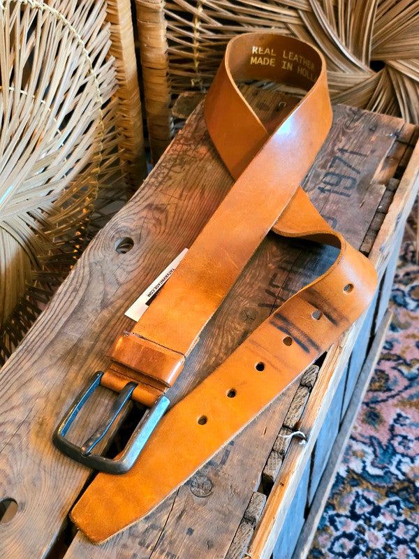 Vintage Gabbiano Denim leather belt