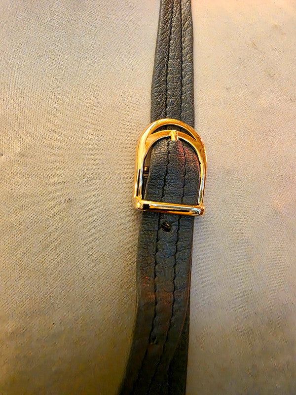 Vintage 80s Leather Shoulder Bag