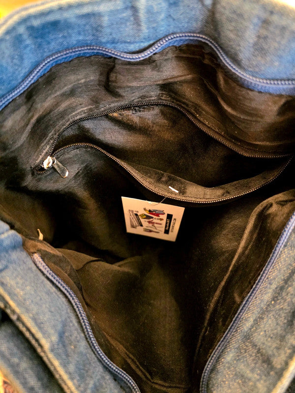 Vintage 90s D&S Paris Denim bag