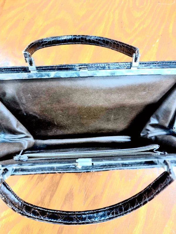 Vintage 60's / 70's Moc Croc Hand Bag