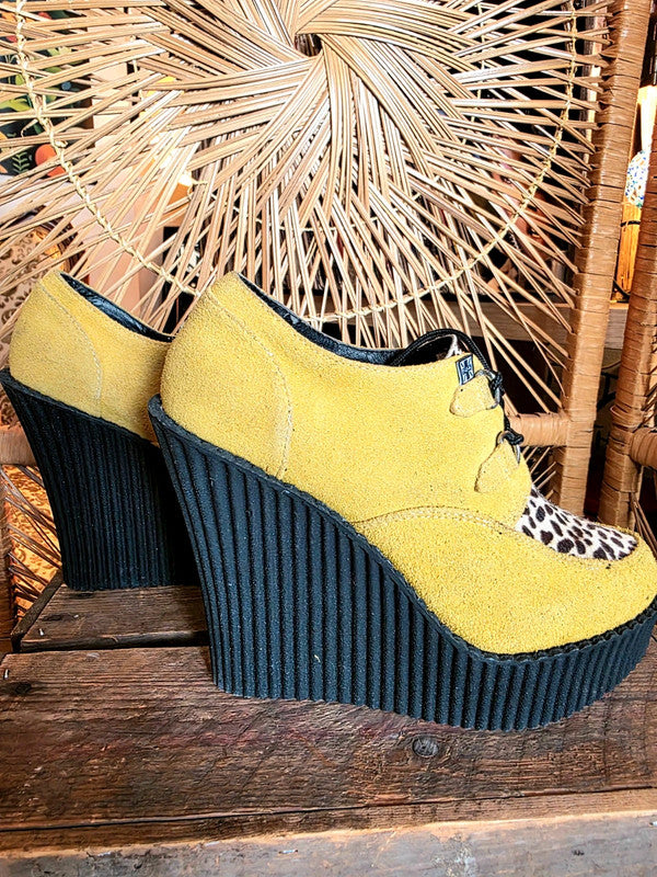 Vintage 90s T.U.K. Creeper Platform Wedge Shoes