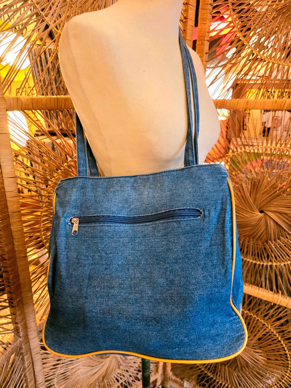 Vintage 90s D&S Paris Denim bag