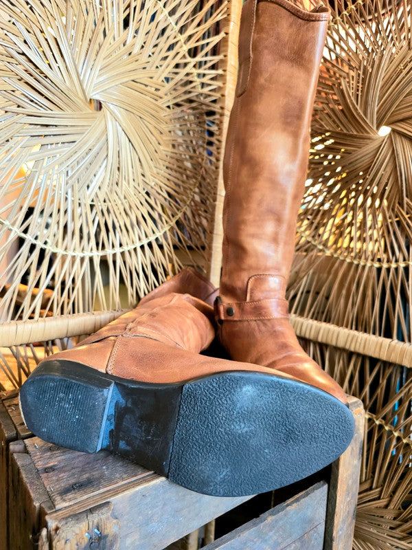 Vintage 70's Leather Moto Boots