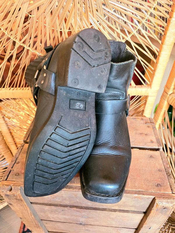 Vintage 80s / 90s Western Biker boots
