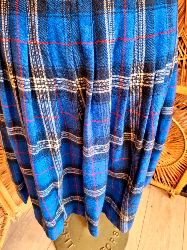 Vintage The Edinburgh Woollen Mill Tartan Kilt Skirt