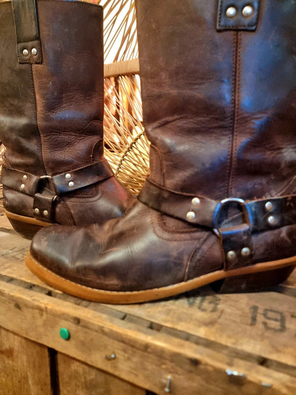 Vintage 70s/80s Western Pull Up Boots