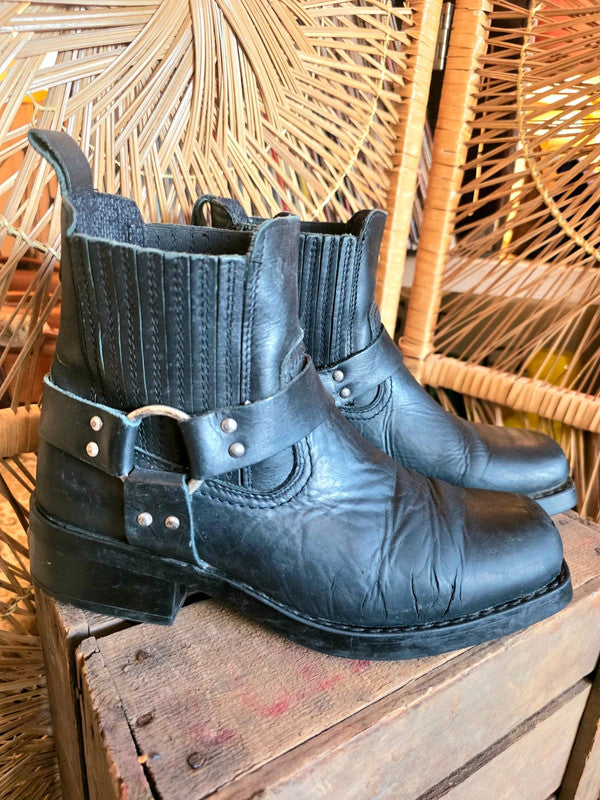 Vintage 80s / 90s Western Biker boots
