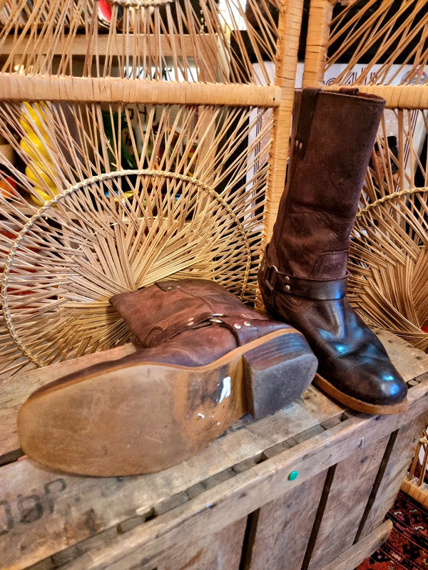 Vintage 70s/80s Western Pull Up Boots