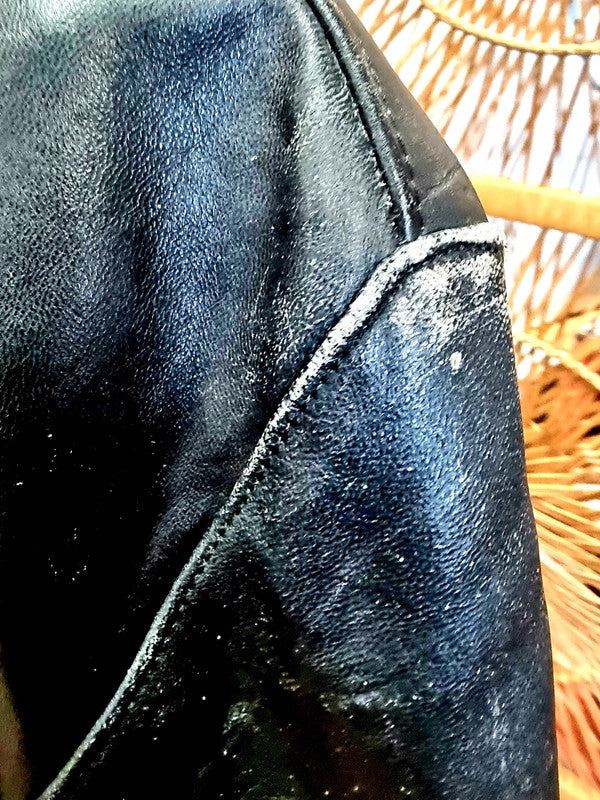 Vintage 80s Obsession Leather Crop Jacket