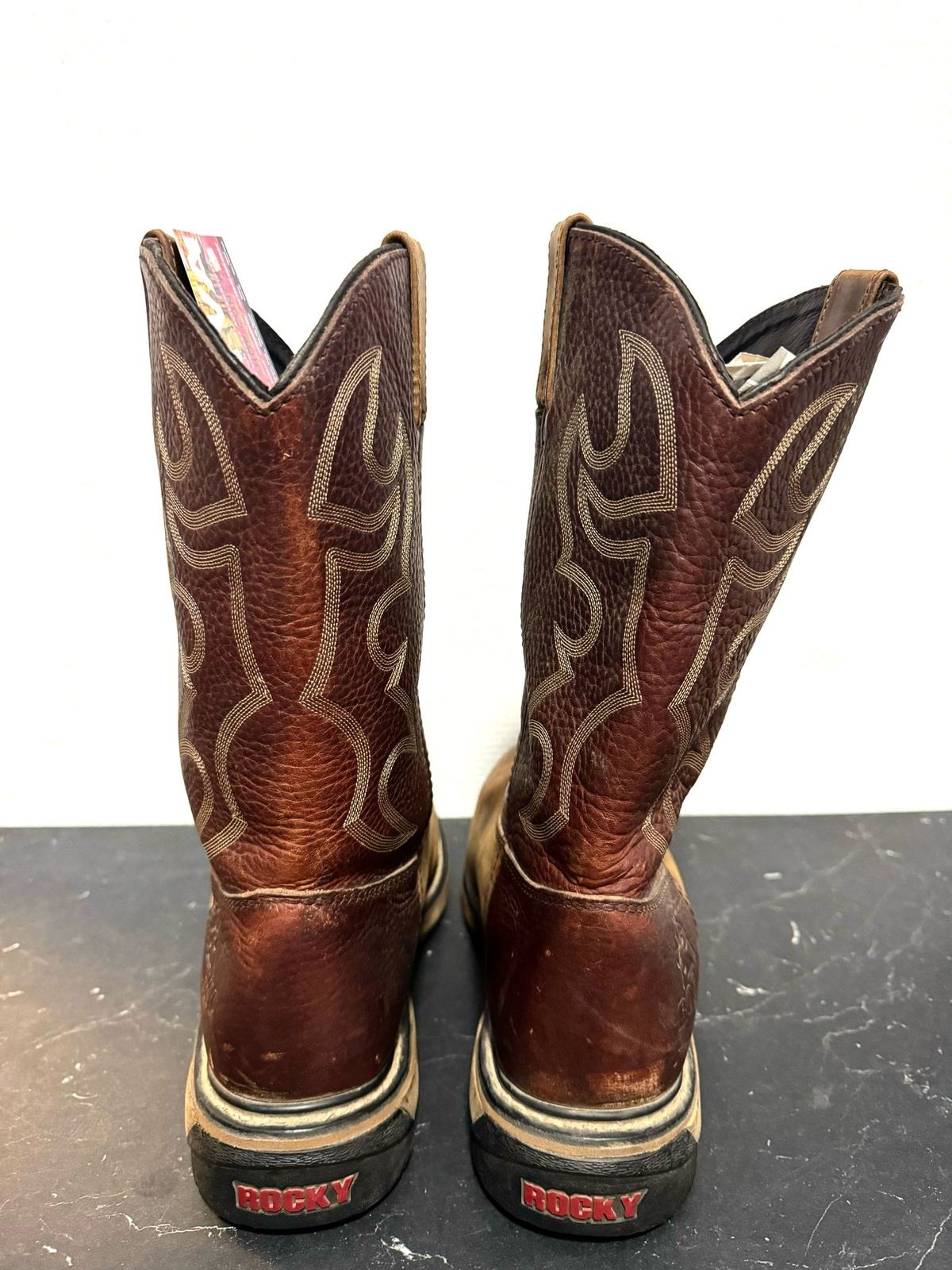 Vintage Rocky men steel toe work boot