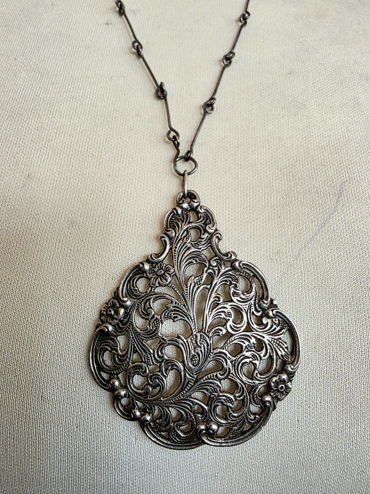 Antique Sterling Silver Necklace