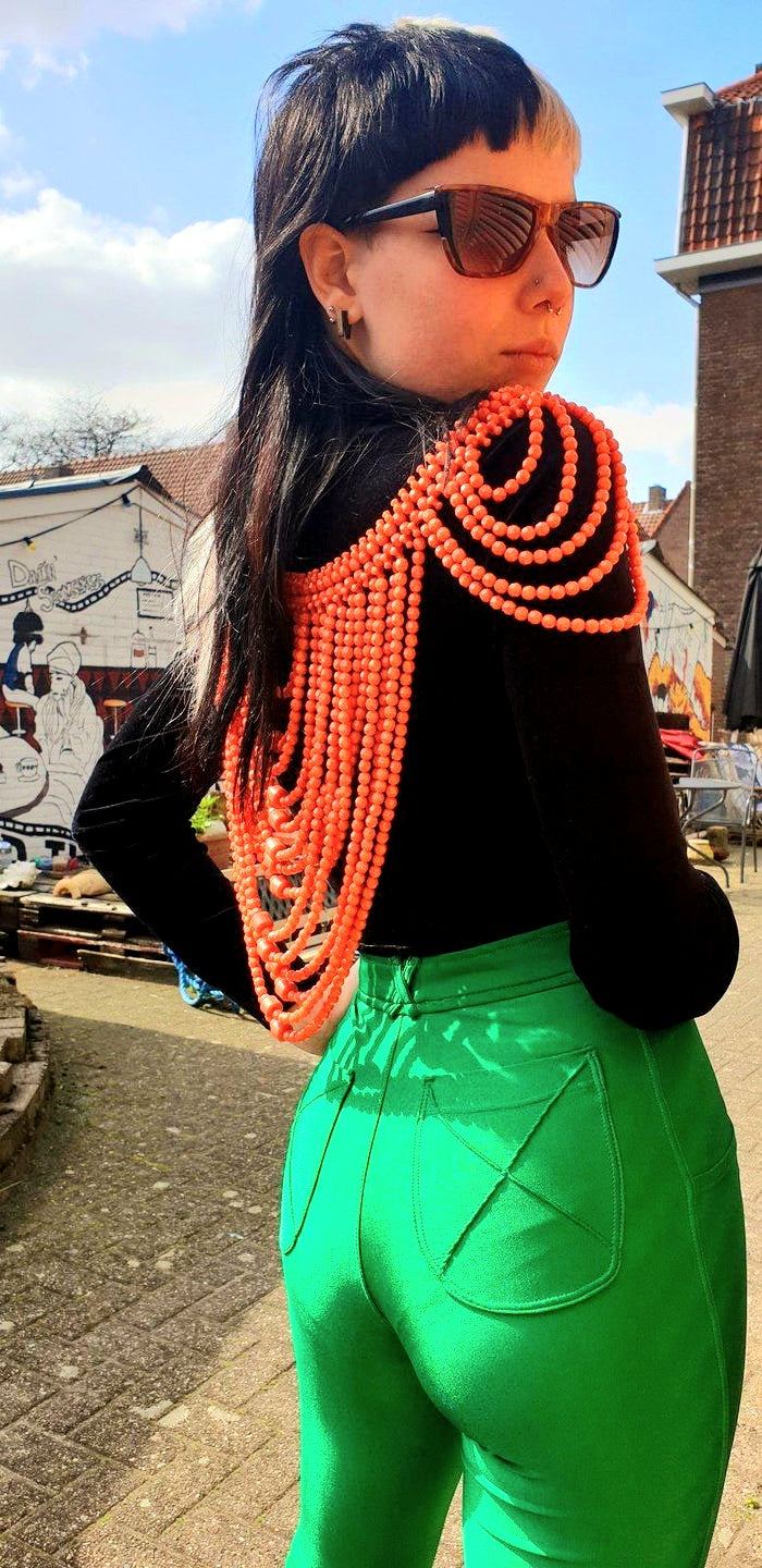 Brand New Bead Cape Top