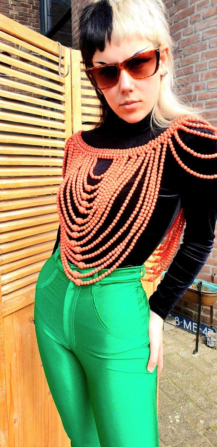 Brand New Bead Cape Top