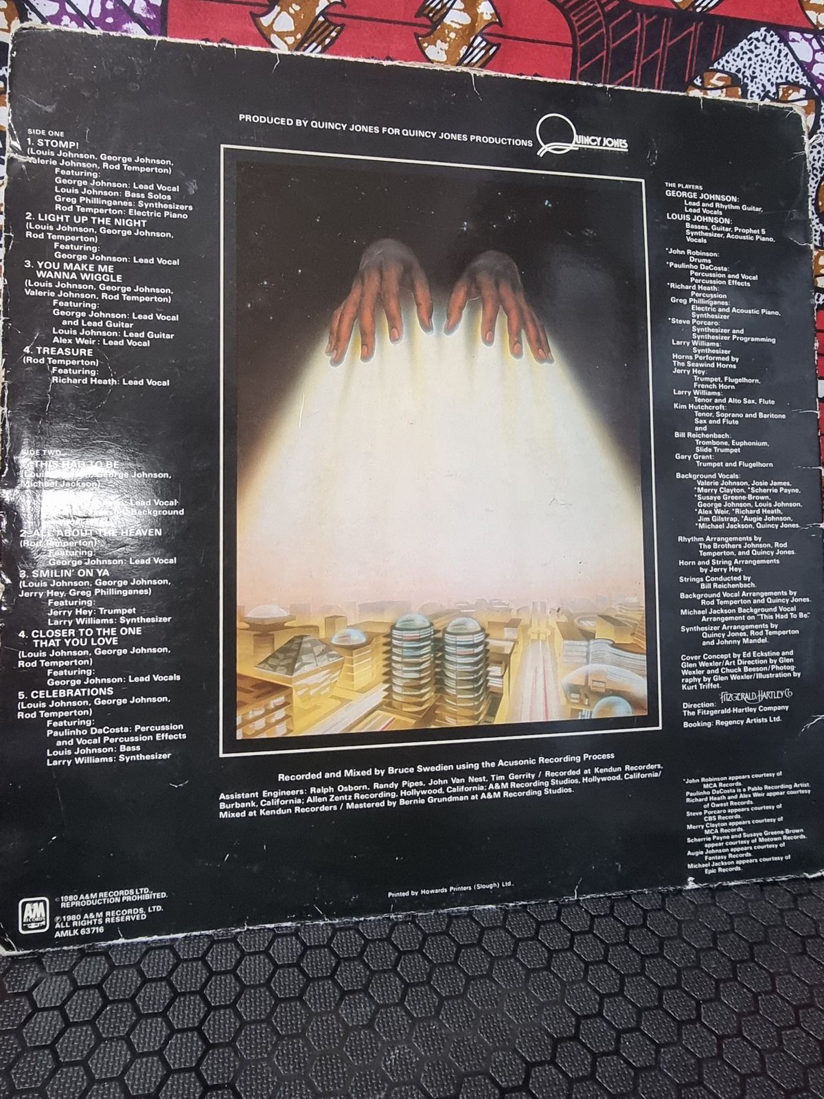 The Brothers Johnson "Light Up The Night" Album LP - 1980