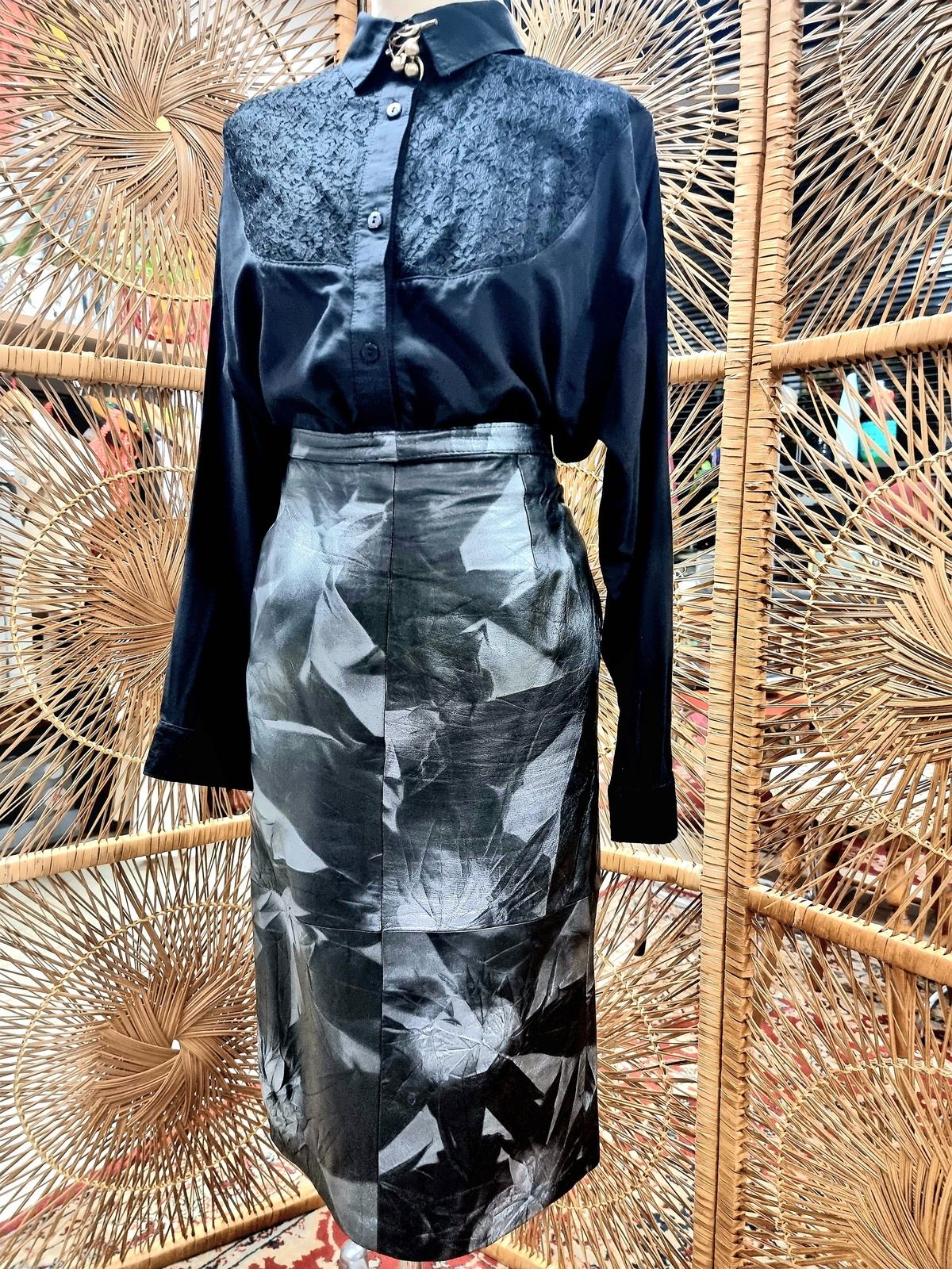Vintage Leather Skirt