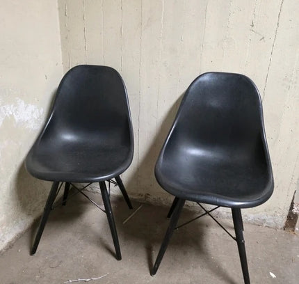 Vintage Eames Plastic Side Chair (DSW) Set of Two