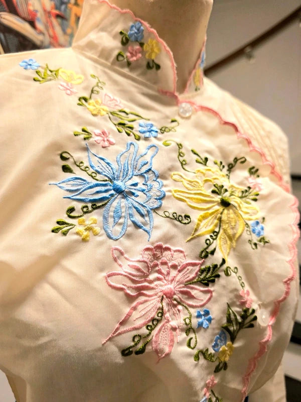 Vintage 70's Embroidery Shirt