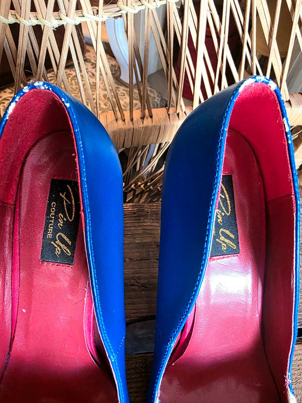 Retro Pin Up Couture Heel Shoes