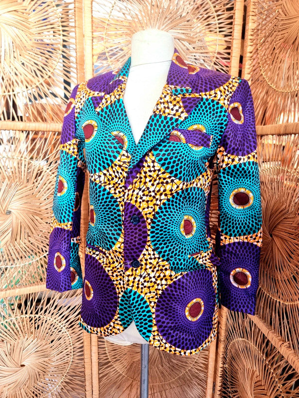 Brand New African Ankara Print Blazer Jacket