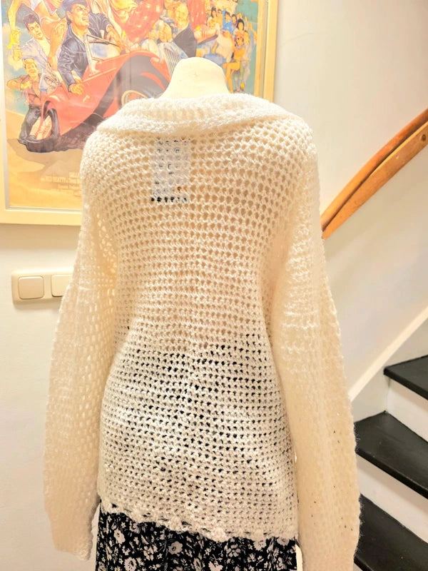 Vintage 70's Handmade Crochet Cardigan