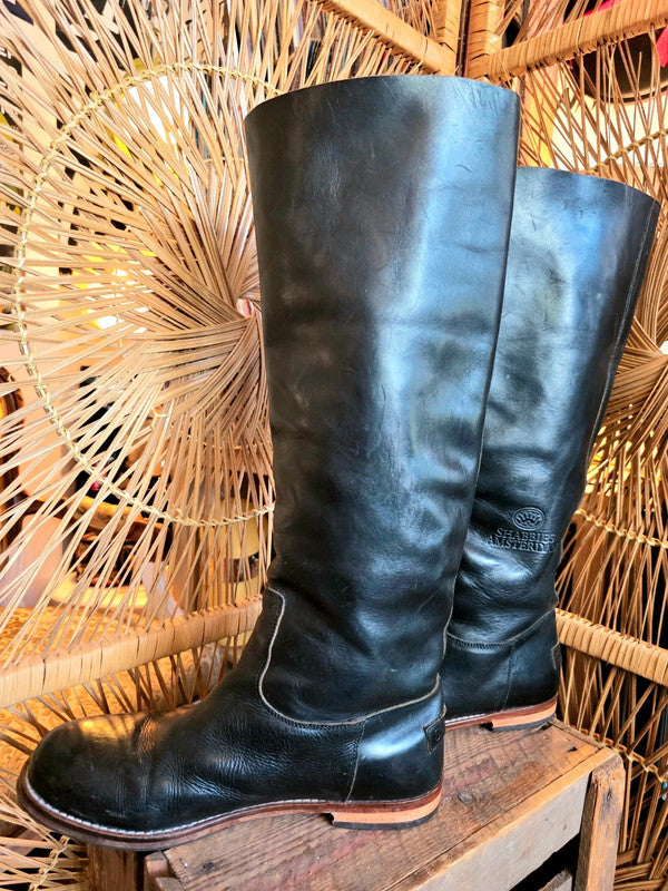 Vintage Shabbies Amsterdam Knee High Leather Boots