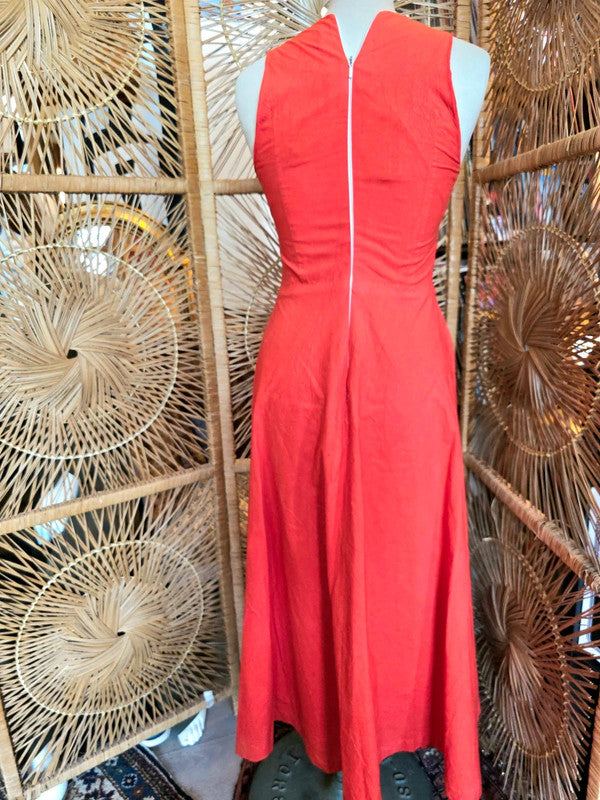 Vintage 80s Auit Maxi Dress