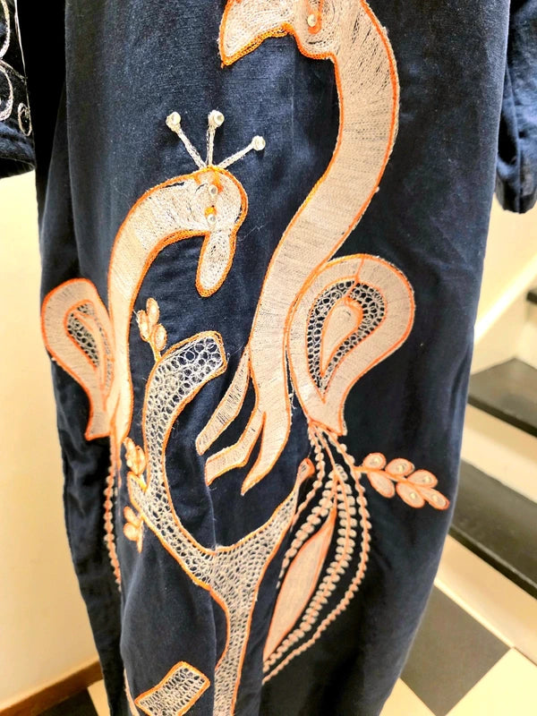 Vintage Kaftan Maxi Dress