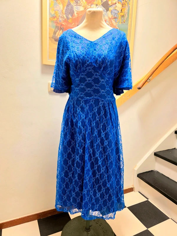 Vintage 70´s / 80´s Lace Flared Sleeves Dress.