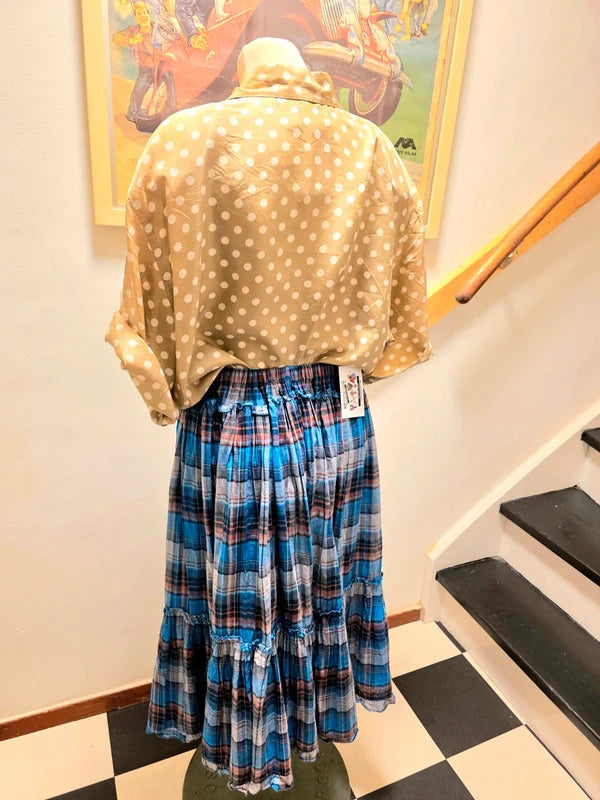 Vintage 80's Classics Silk Polka Dots Shirt