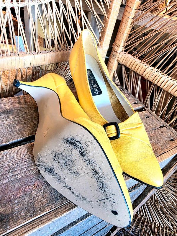 Vintage 80s Made in Italy Pointed Heel Shoes