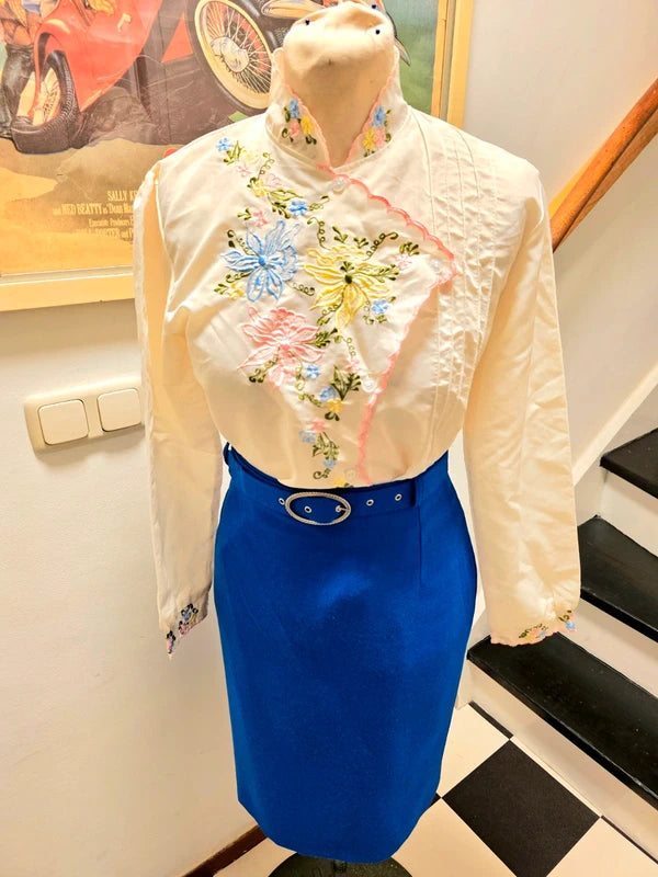 Vintage 1960's High Waist Pencil Wiggle Skirt