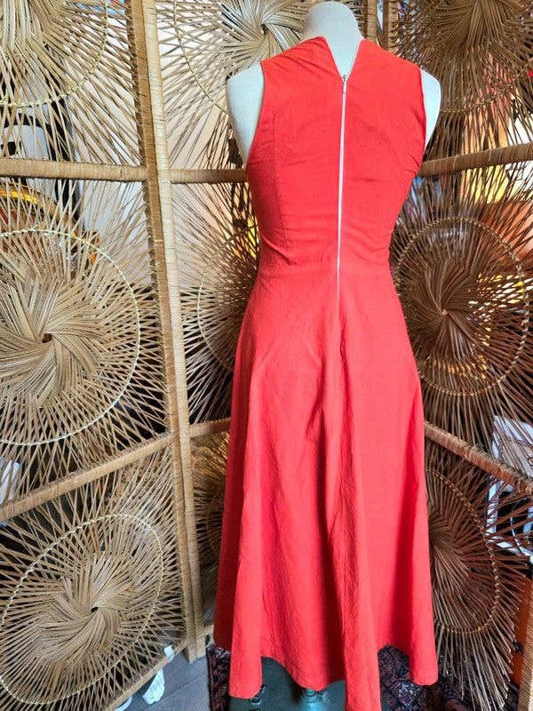 Vintage 80s Auit Maxi Dress