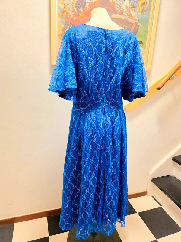 Vintage 70´s / 80´s Lace Flared Sleeves Dress.