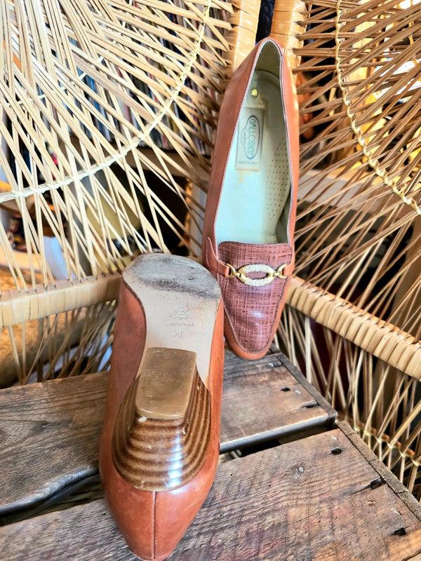 Vintage 80s Gallorini Leather Loafers