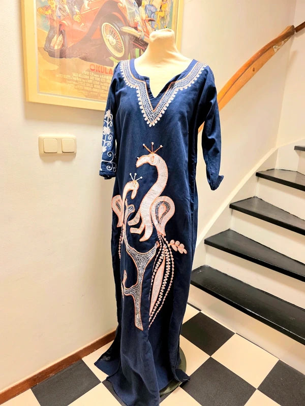 Vintage Kaftan Maxi Dress