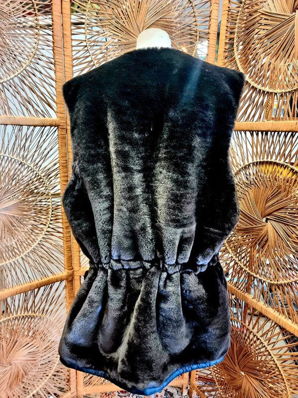 Vintage Faux Fur Reversable Gillet Bodywarmer