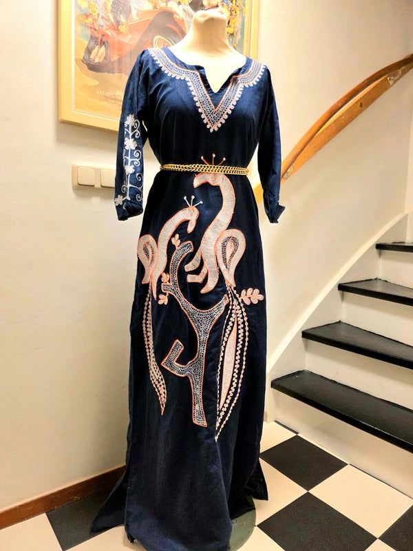 Vintage Kaftan Maxi Dress