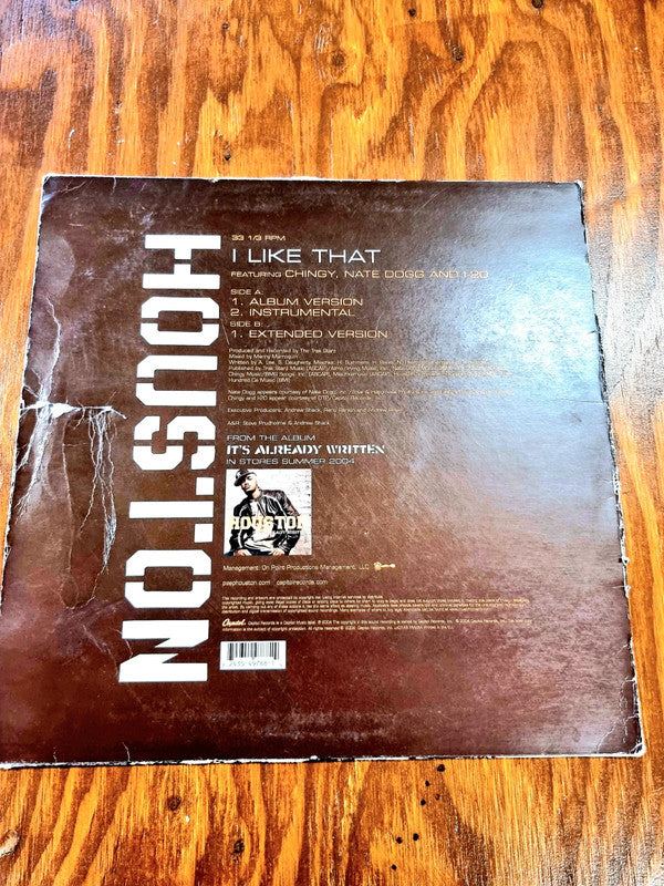 Houston - Featuring Chingy, Nate Dogg And I-20 – I Like That -Record vinyl