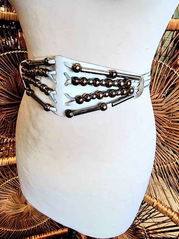 Vintage 1980s Leather Belt